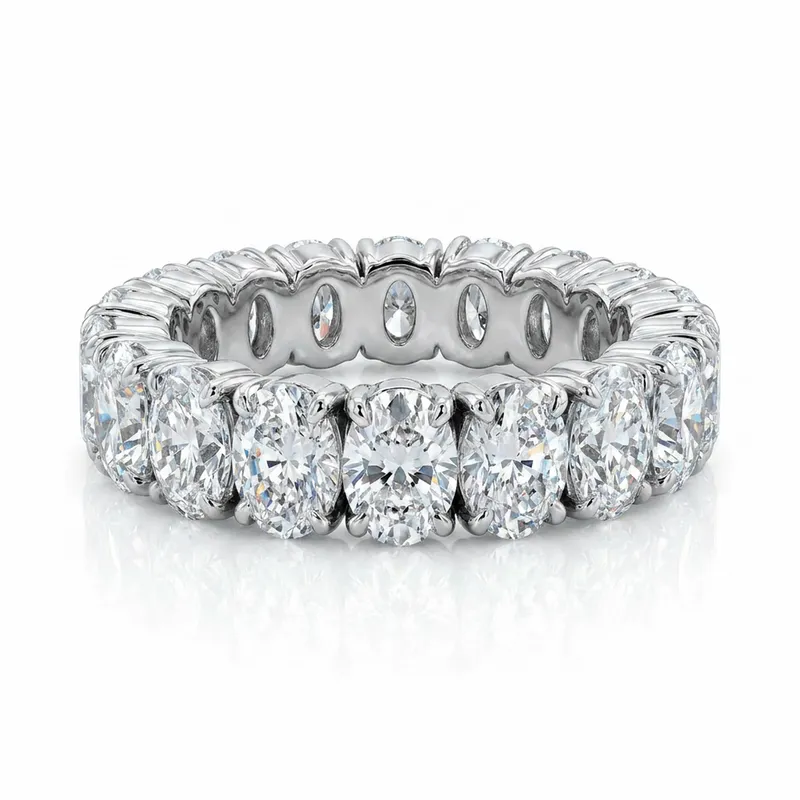 Oval Diamond Eternity Band