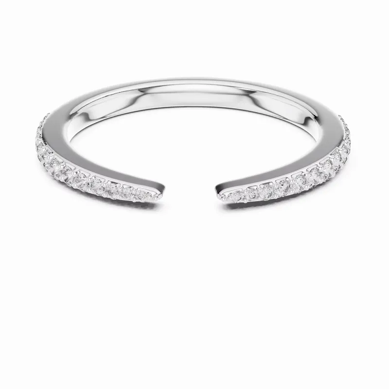Open Pavé Diamond Stackable Band