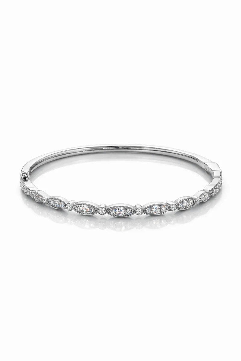 Marquise Diamond Bangle