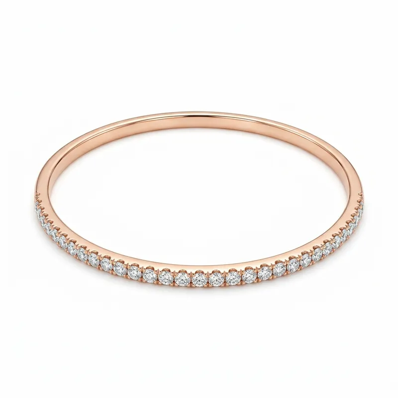 Rose Gold Diamond Bangle