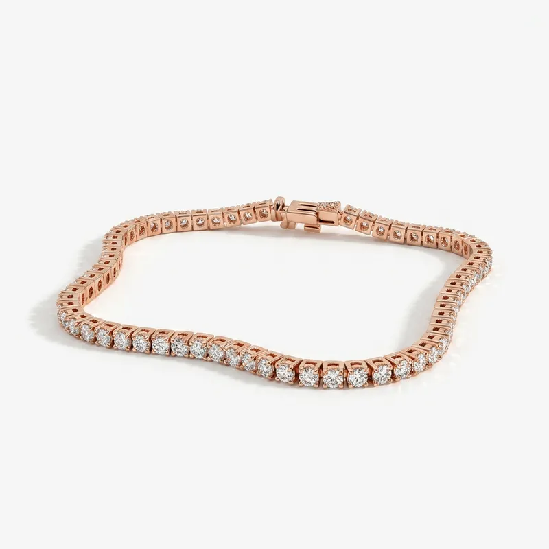 Rose Gold Diamond Tennis Bracelet