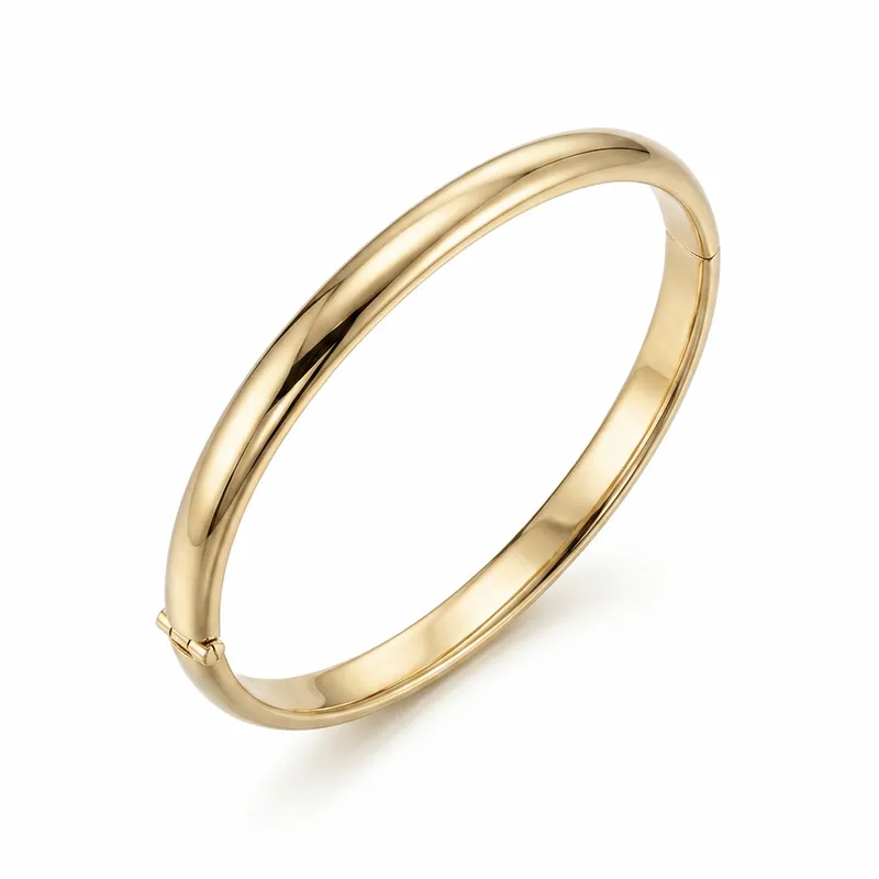 Yellow Gold Dome Bangle