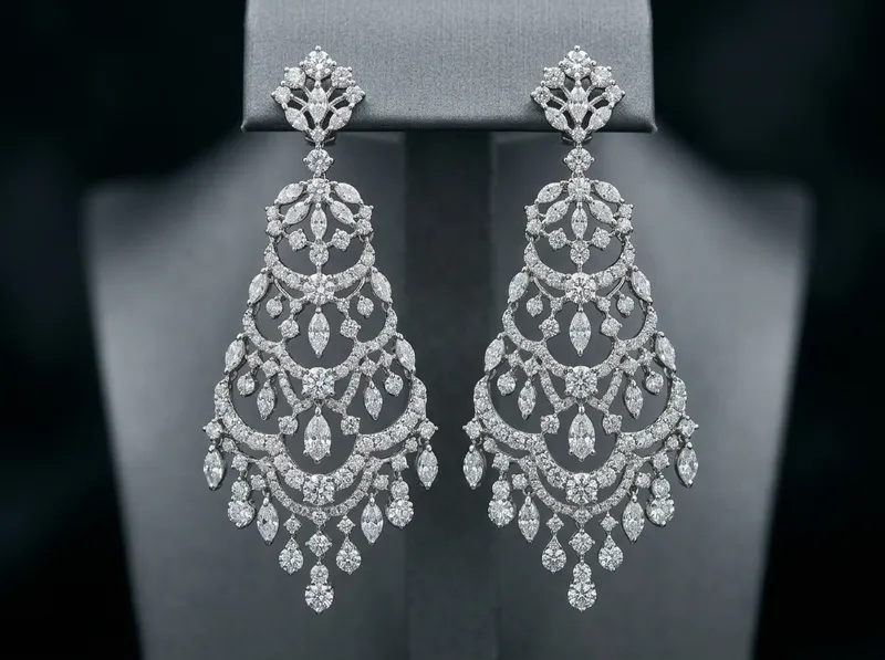 Diamond Chandelier Earrings