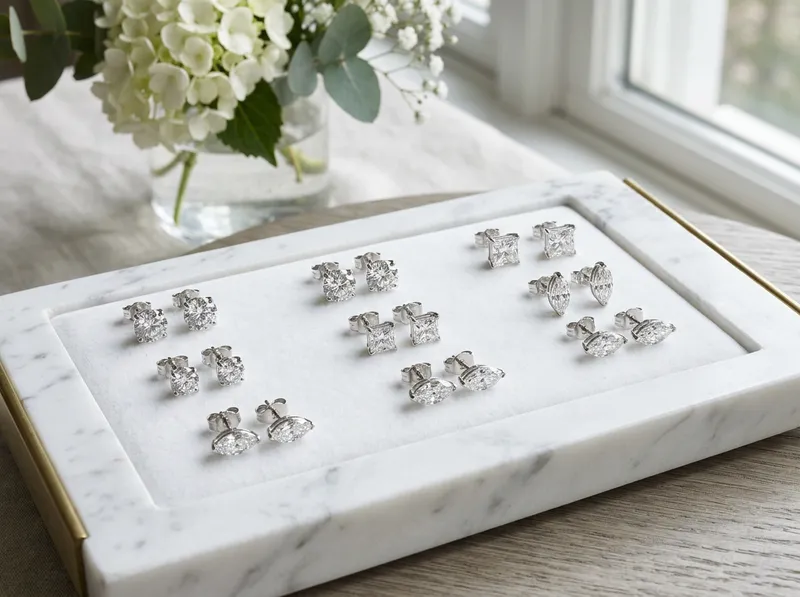 Diamond Stud Earring Collection