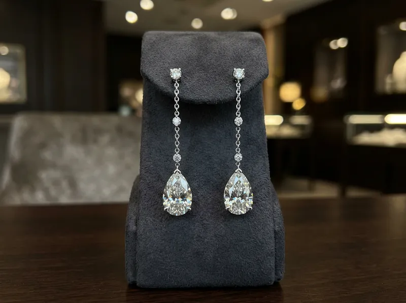 Diamond Drop Earrings