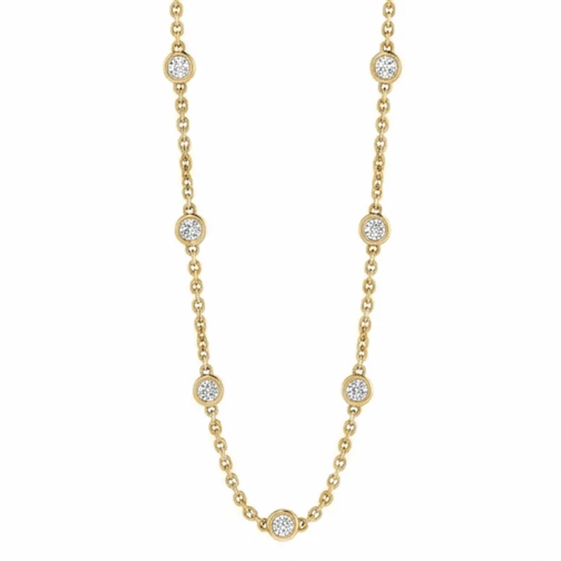 Diamond Station Necklace