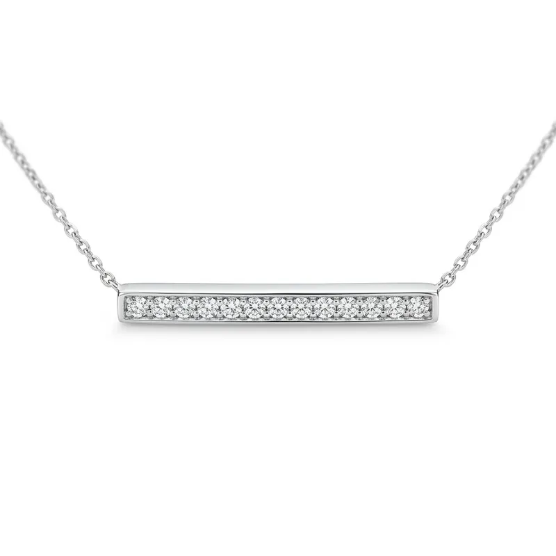 Diamond Bar Necklace