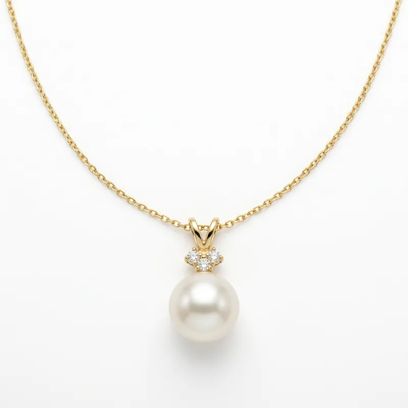Pearl & Diamond Pendant