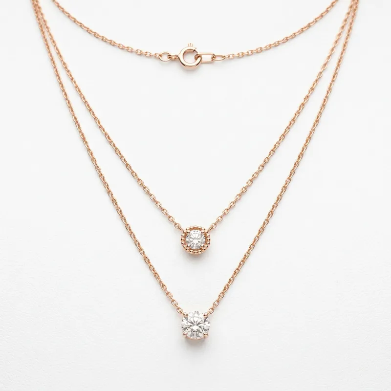 Rose Gold Layered Necklace