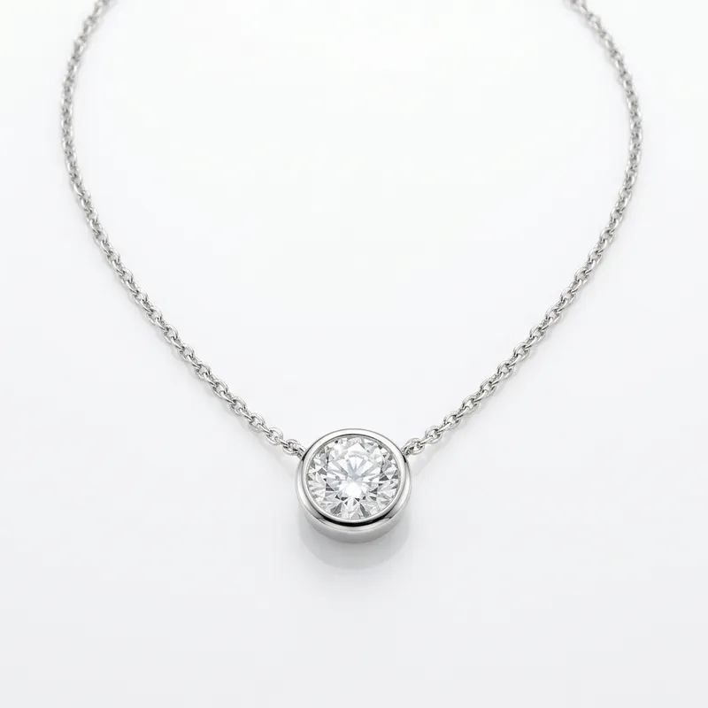 Diamond Solitaire Pendant